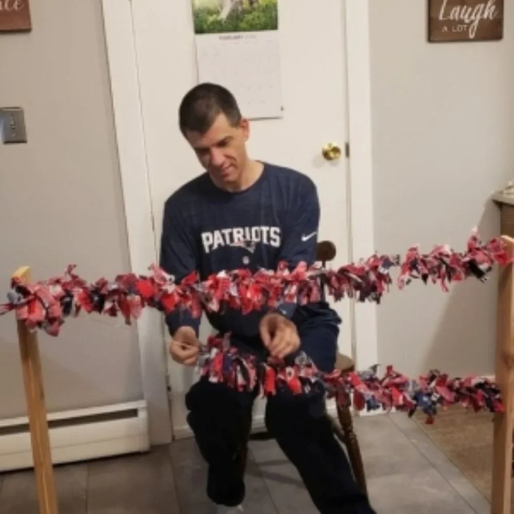 NFL Christmas- Garland -Holiday 8 foot Hand Crafted Multicolored